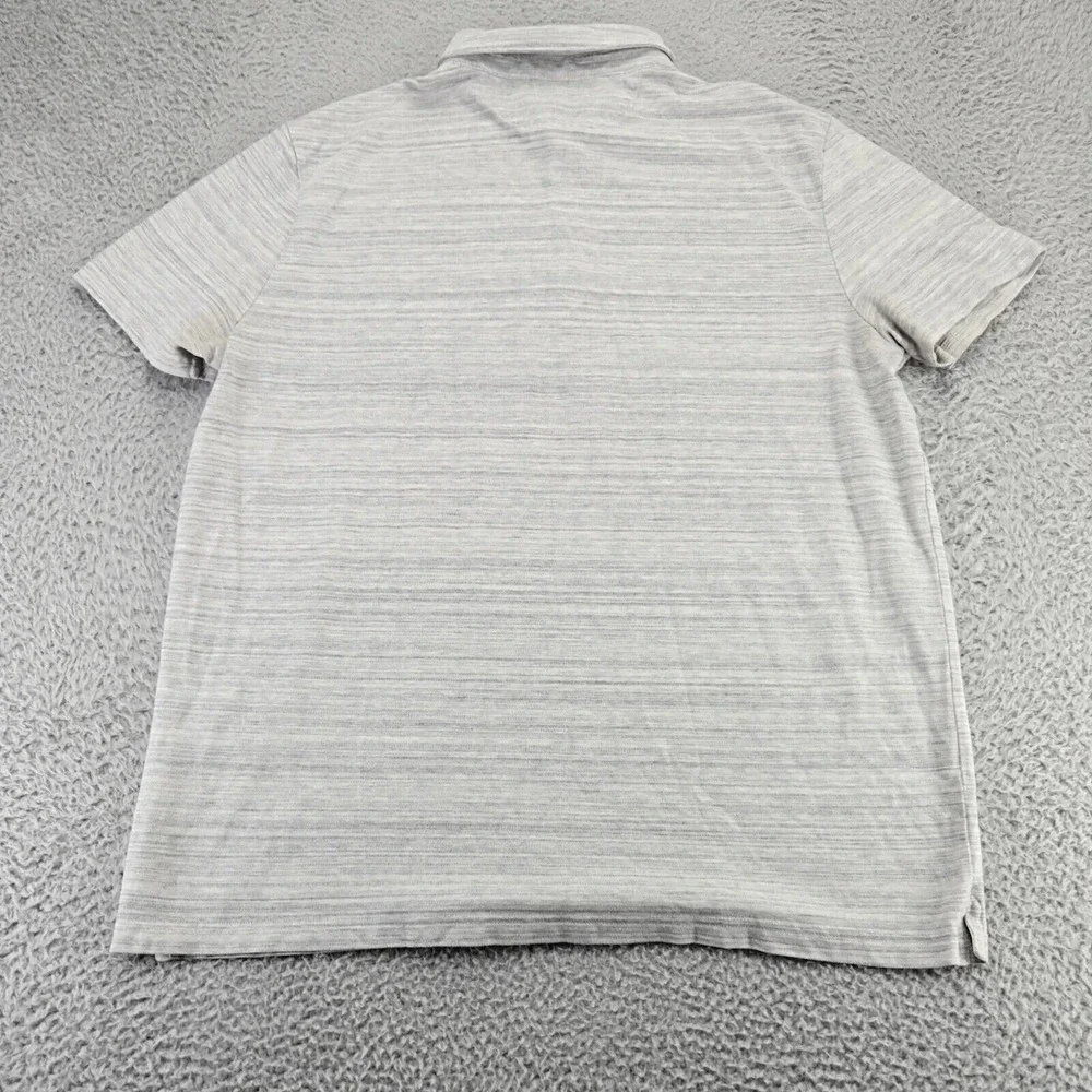 Banana Republic Shirt Mens XL Gray Dress Polo Short Sleeve Classiccore‎
